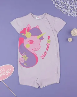 Prenatal Pigiami-Pigiama Bimba "Unicorno” Lilla