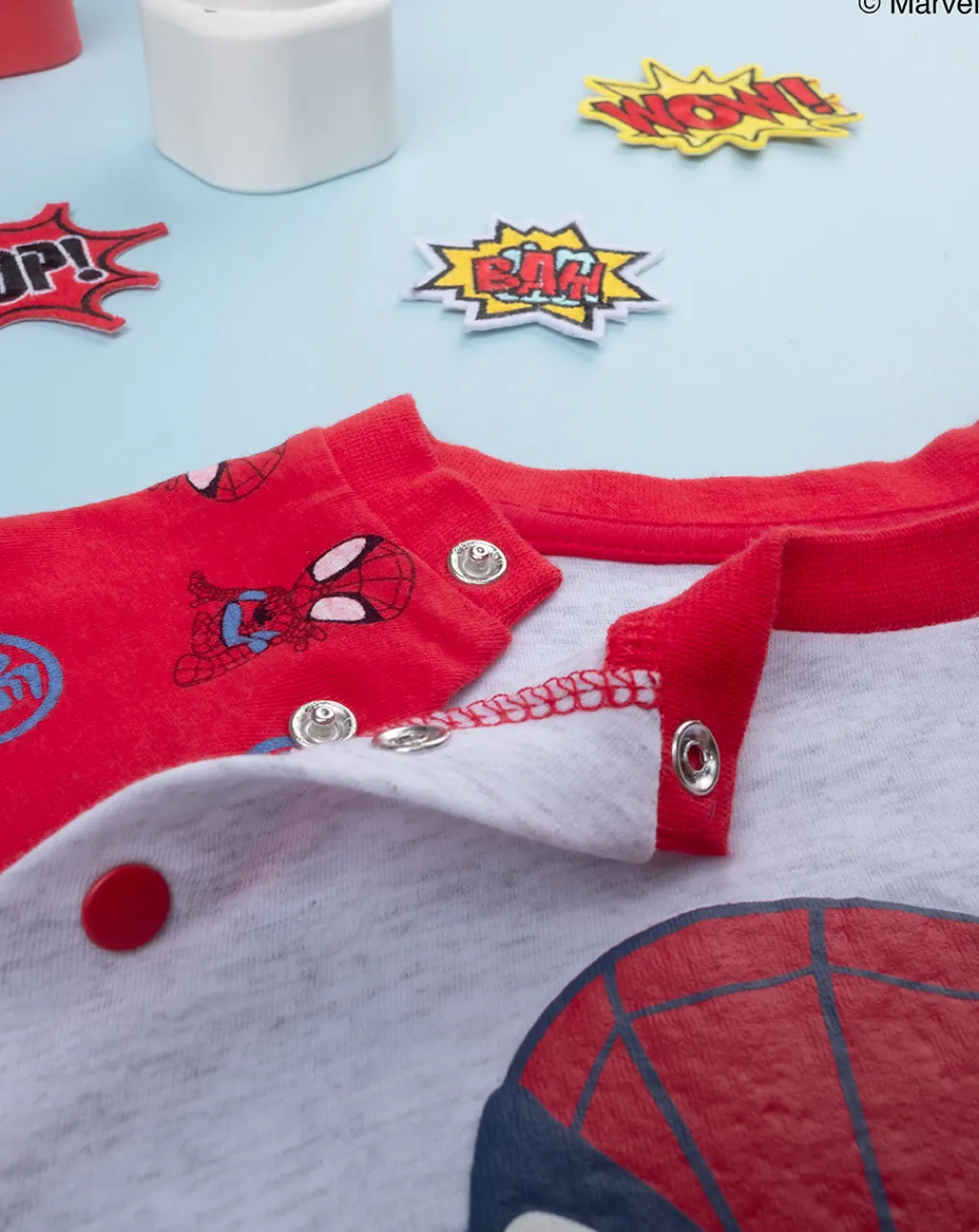 Prenatal Pigiami-Pigiama Bimbo "Spidey” Rosso