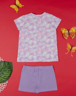 Prenatal Pigiami-Pigiama Jersey Bimba Farfalle