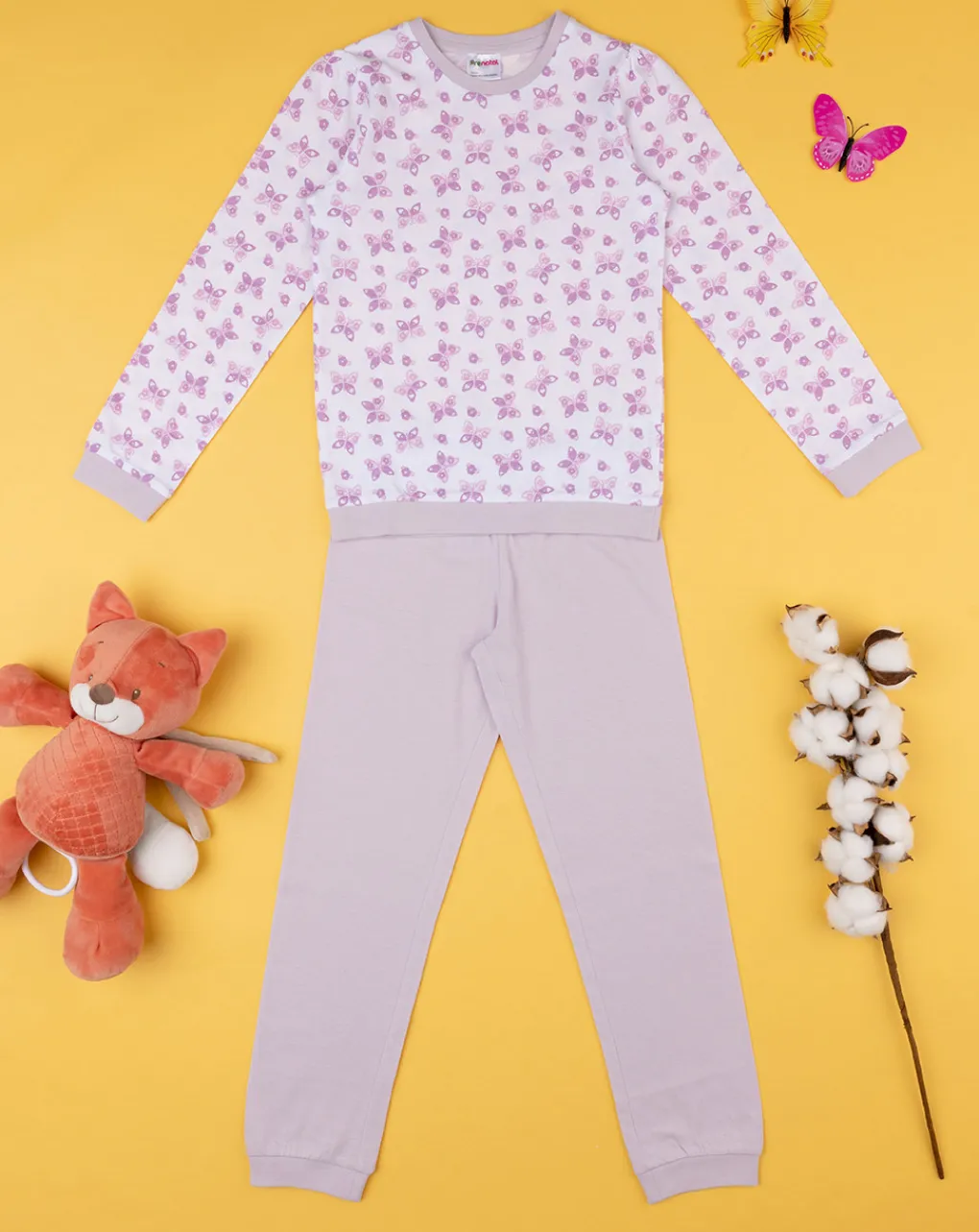 Prenatal Pigiami-Pigiama Jersey Bimba "Farfalle”