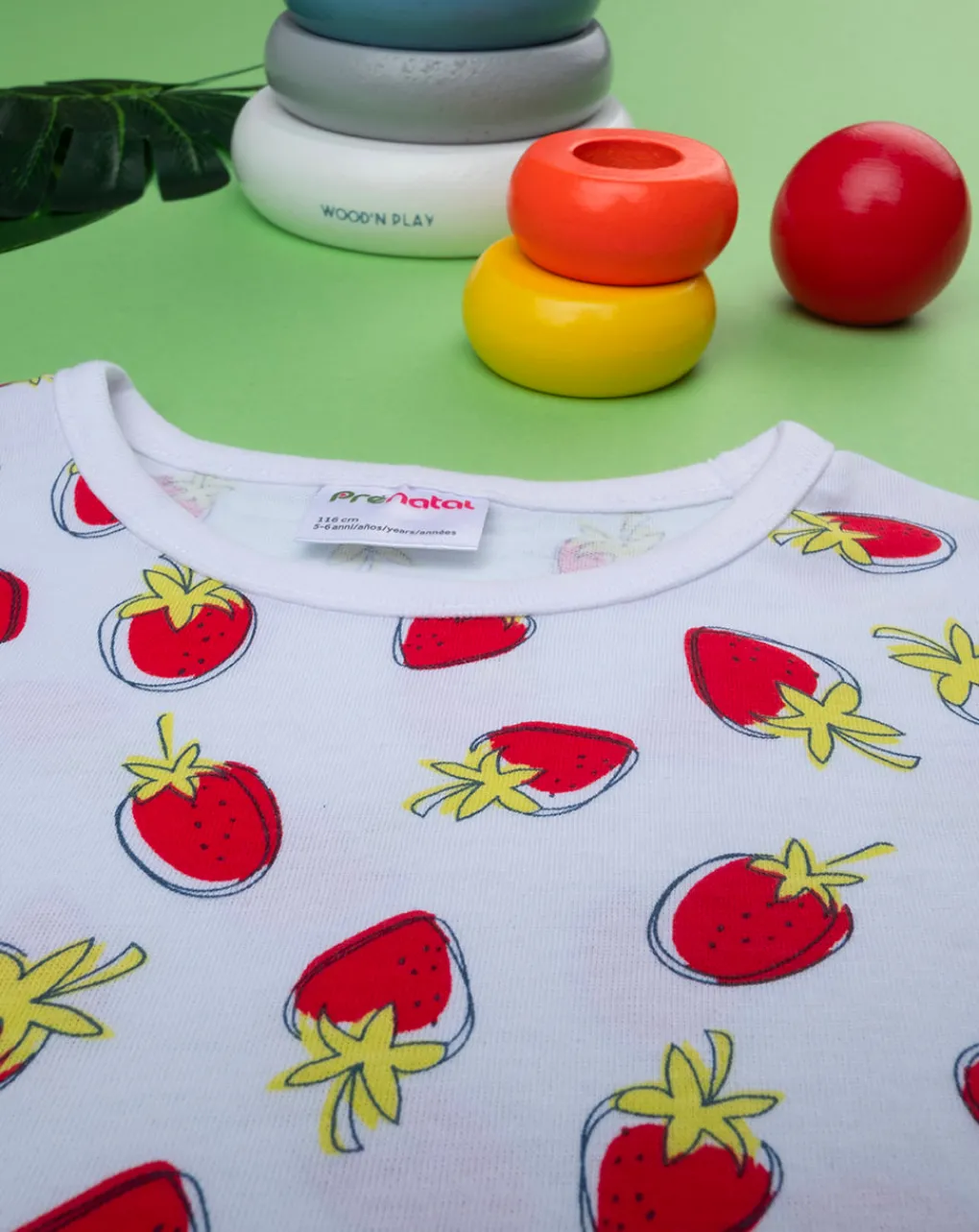 Prenatal Pigiami-Pigiama Jersey Bimba "Fragole”