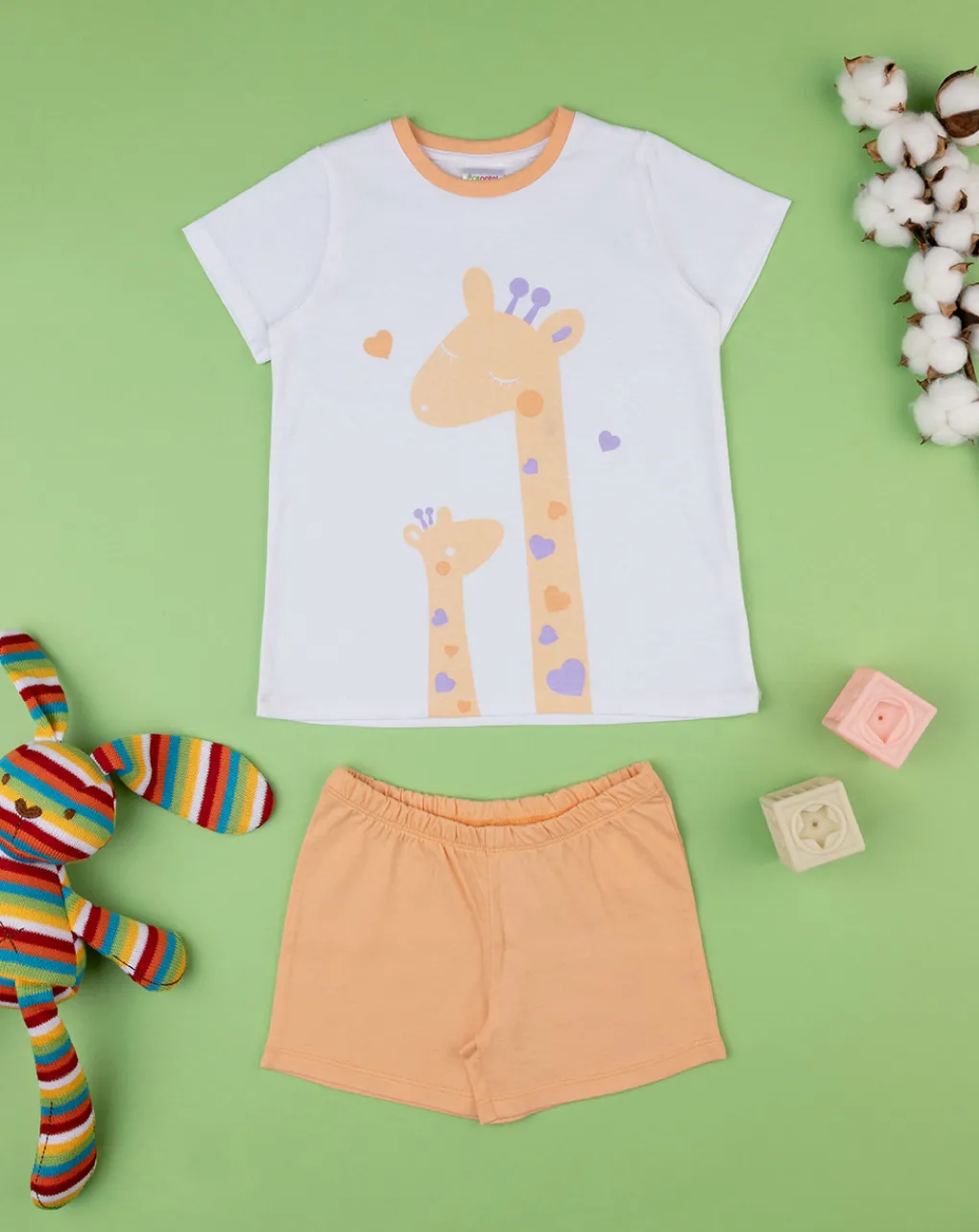 Prenatal Pigiami-Pigiama Jersey Bimba "Giraffe”