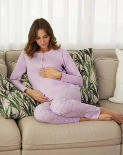 Prenatal Pigiami E Camicie Da Notte-Pigiama Premaman Allattamento Fantasia Love