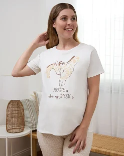 Prenatal Pigiami E Camicie Da Notte-Pigiama Premaman Con Stampa Giraffe