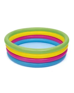 Bestway Piscine Braccioli E Salvagenti-Piscina A 4 Anelli Colorati 157X46 Cm -