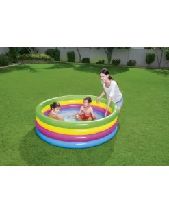 Bestway Piscine Braccioli E Salvagenti-Piscina A 4 Anelli Colorati 157X46 Cm -