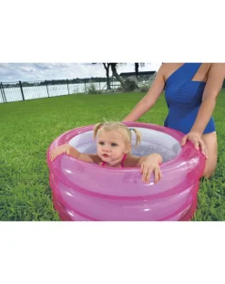 Bestway Piscine Braccioli E Salvagenti-Piscina A 3 Anelli E Fondo Gonfiabile 70×30 Cm - 2 Colori Assortiti -