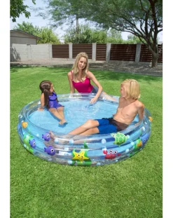 Bestway Piscine Braccioli E Salvagenti-Piscina Deep Dive A 3 Anelli 152×30 Cm -