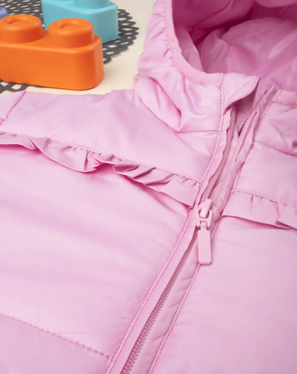 Prenatal Giubbotti E Piumini-Piumino Basic Girl Pink