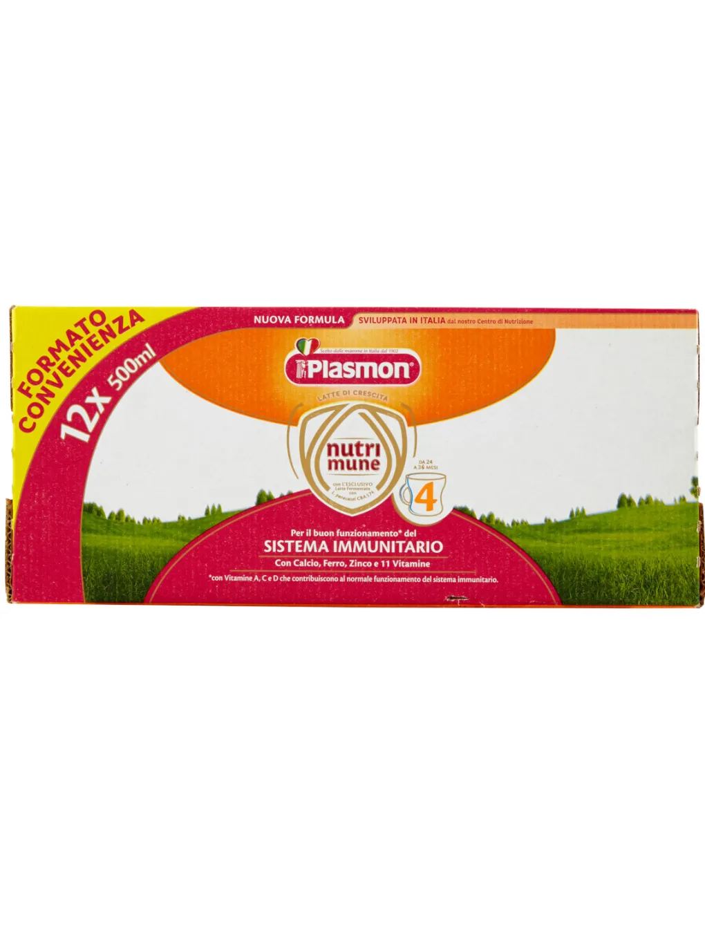 Plasmon Latte Crescita 3 4 5-Nutri-Mune 4 Latte Liquido Stage 4 - 12X500Ml