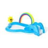 Bestway Piscine Braccioli E Salvagenti-Play Center Arcobaleno 257X145X91 Cm Con Scivolo E Spruzzatore A Forma Di Sole -