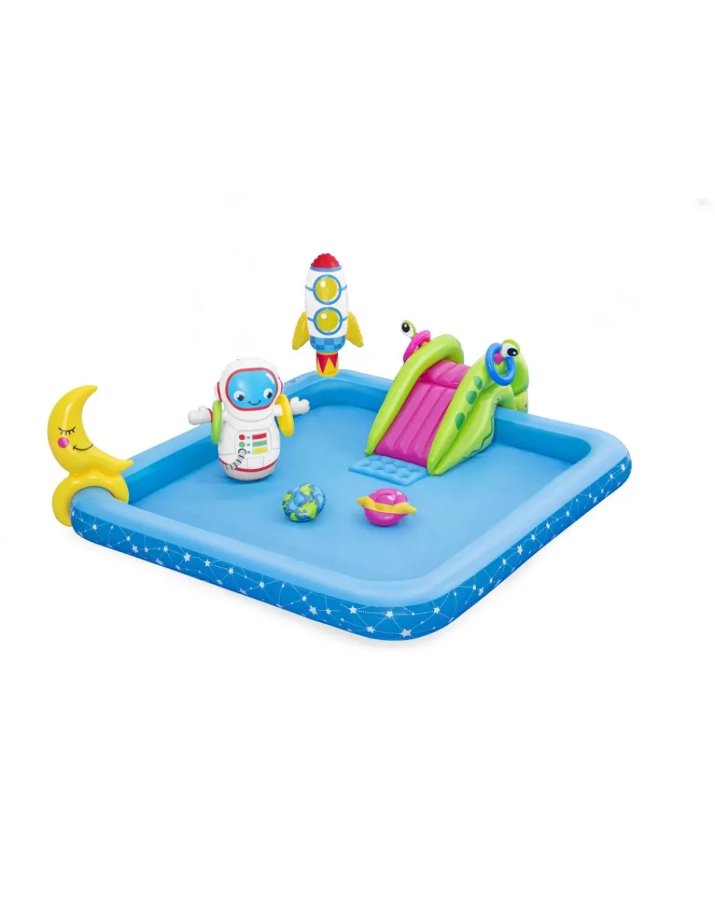 Bestway Piscine Braccioli E Salvagenti-Play Center Piccolo Astronauta 228X206X84 Cm -