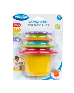Playgro Giochi Primi Mesi-- Chewy Stack And Nest Cups