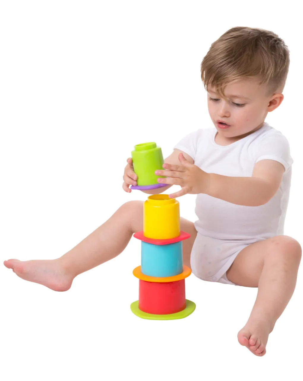 Playgro Giochi Primi Mesi-- Chewy Stack And Nest Cups