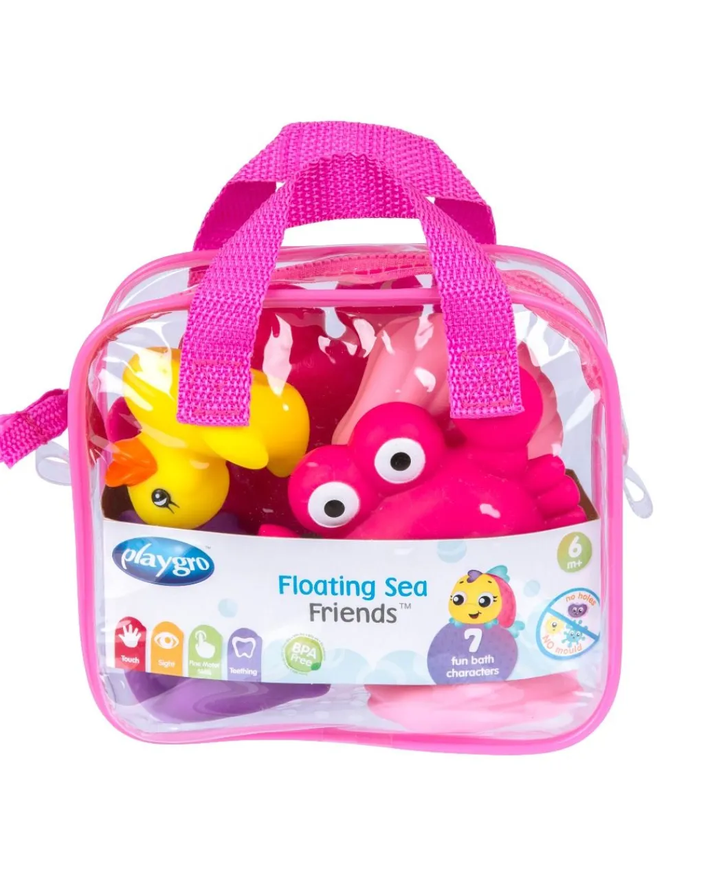 Playgro Giochi Primi Mesi-- Floating Sea Friends (Pink) - Fully Sealed Refresh