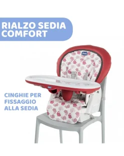 Chicco Seggioloni Pappa-Polly Progres5 - 4 Ruote Red