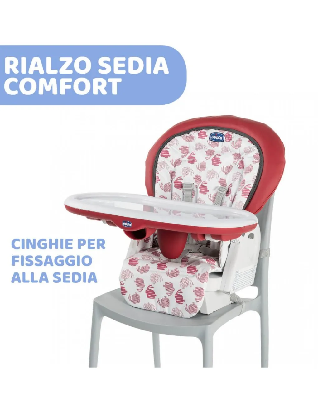 Chicco Seggioloni Pappa-Polly Progres5 - 4 Ruote Red