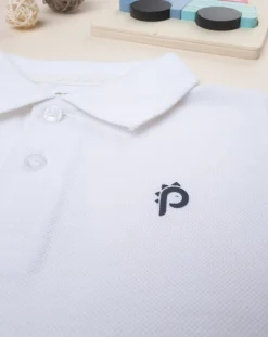 Prenatal Magliette Camicie E Body-Polo Bianca Maniche Corte Bimbo Basic