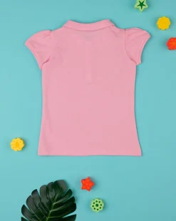 Prenatal Magliette Camicie E Body-Polo Bimba Rosa Piquet