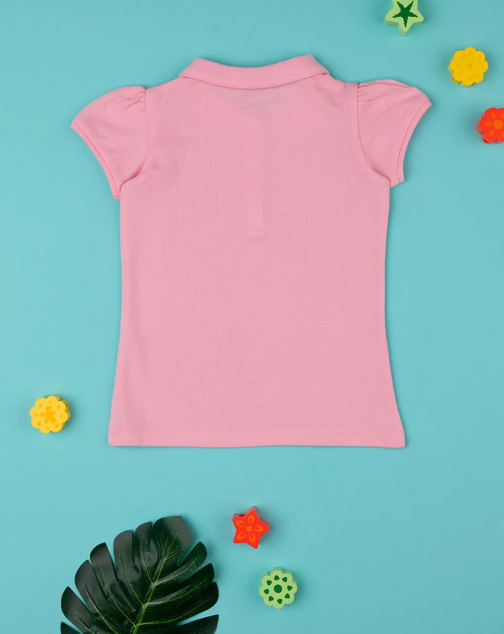 Prenatal Magliette Camicie E Body-Polo Bimba Rosa Piquet