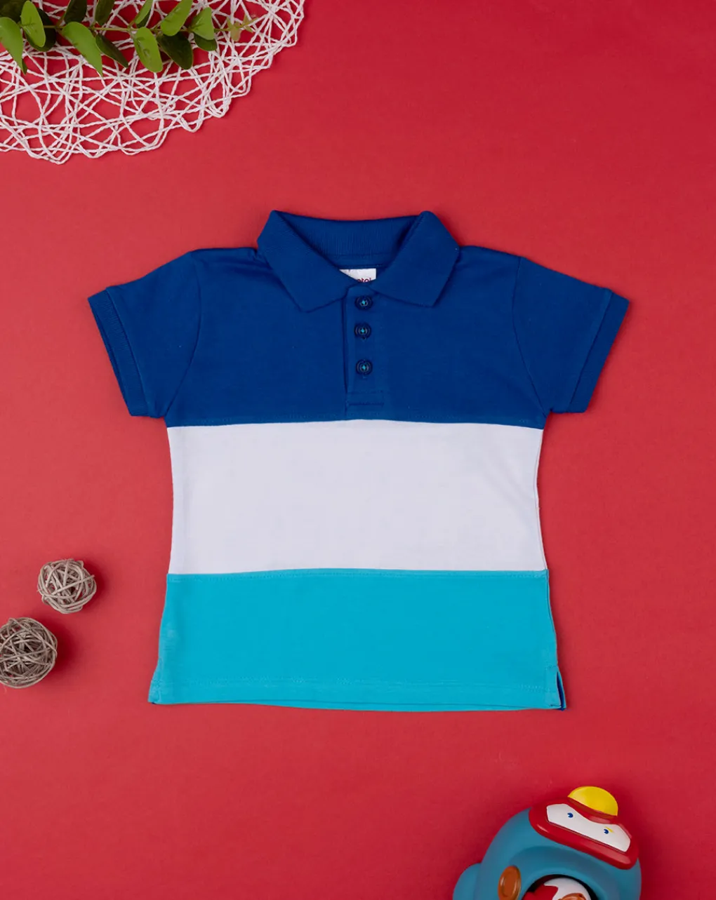 Prenatal Magliette Camicie E Body-Polo Mezza Manica Bimbo Jersey Color Block