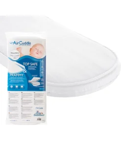 AirCuddle Navicelle-Prammy Safe Combo Materasso + Coprimaterasso 4 Strati Per Navetta