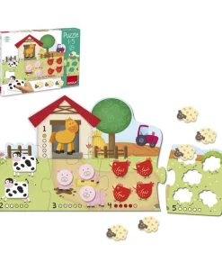 Goula Puzzle Per Bambini-Puzzle 1-5 -