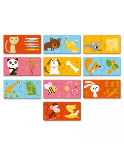Djeco Giochi Didattici-Puzzle Duo Dinners’S Ready 10 Puzzle Di 2 Tessere -