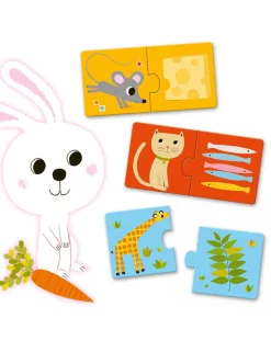 Djeco Giochi Didattici-Puzzle Duo Dinners’S Ready 10 Puzzle Di 2 Tessere -
