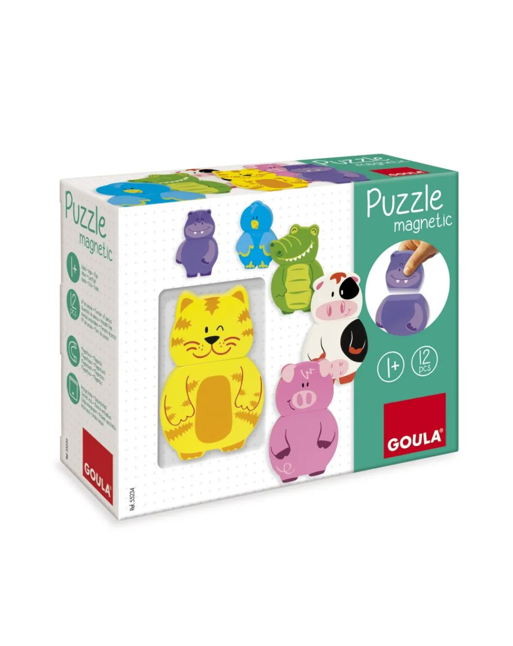Goula Giochi Primi Mesi-Puzzle Magnetico Animali -