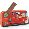 Djeco Puzzle Per Bambini-Puzzle Sagomato 16 Tessere The Fire Truck -