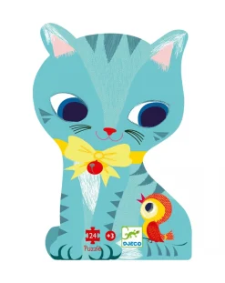 Djeco Puzzle Per Bambini-Puzzle Sagomato 24 Tessere Pachat And His Friends -