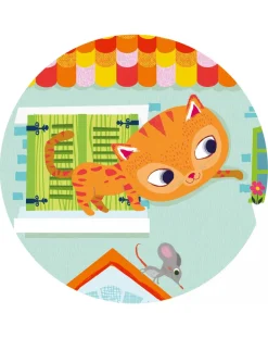 Djeco Puzzle Per Bambini-Puzzle Sagomato 24 Tessere Pachat And His Friends -