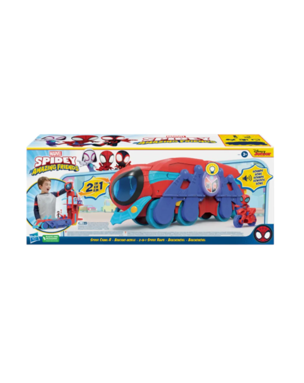 Spidey Bambole Personaggi E Accessori-Quartier Generale Mobile Playset 2In1 - E I Suoi Fantastici Amici