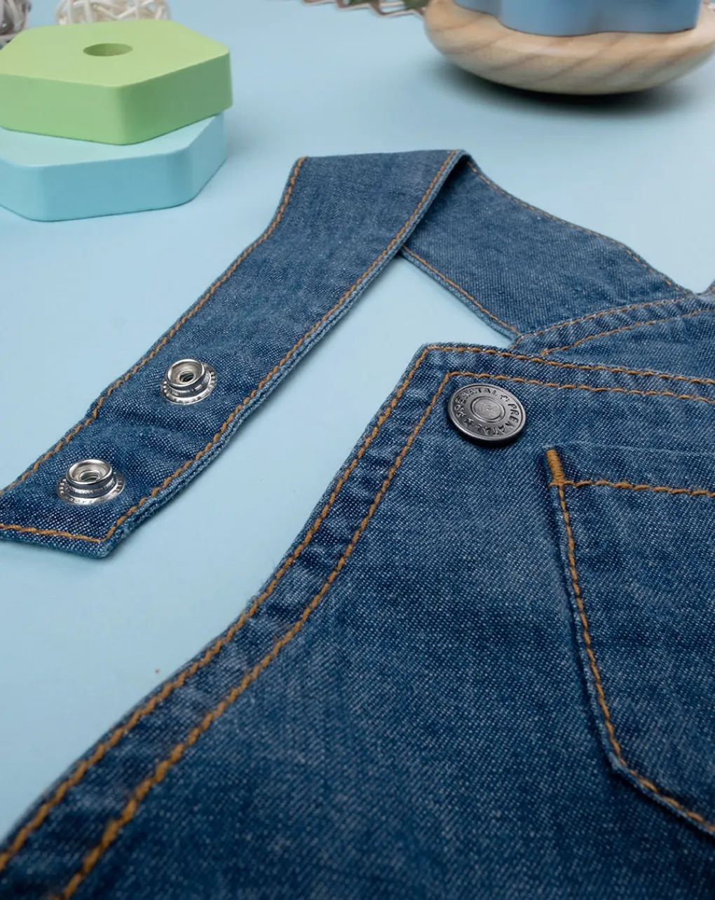 Prenatal Jeans Pantaloni E Salopette-Salopette Chambray Bimba