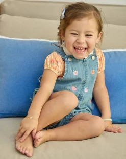 Prenatal Jeans Pantaloni E Salopette-Salopette Chambray Bimba "Fruit”
