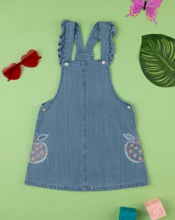 Prenatal Vestiti E Completi-Salopette Denim Bimba "Fruits”