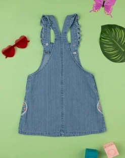 Prenatal Vestiti E Completi-Salopette Denim Bimba "Fruits”