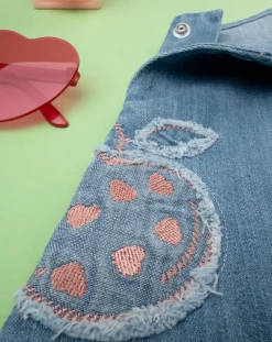 Prenatal Vestiti E Completi-Salopette Denim Bimba 