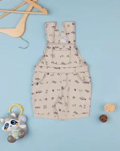 Prenatal Jeans Pantaloni E Salopette-Salopette Popeline Bimba Beige