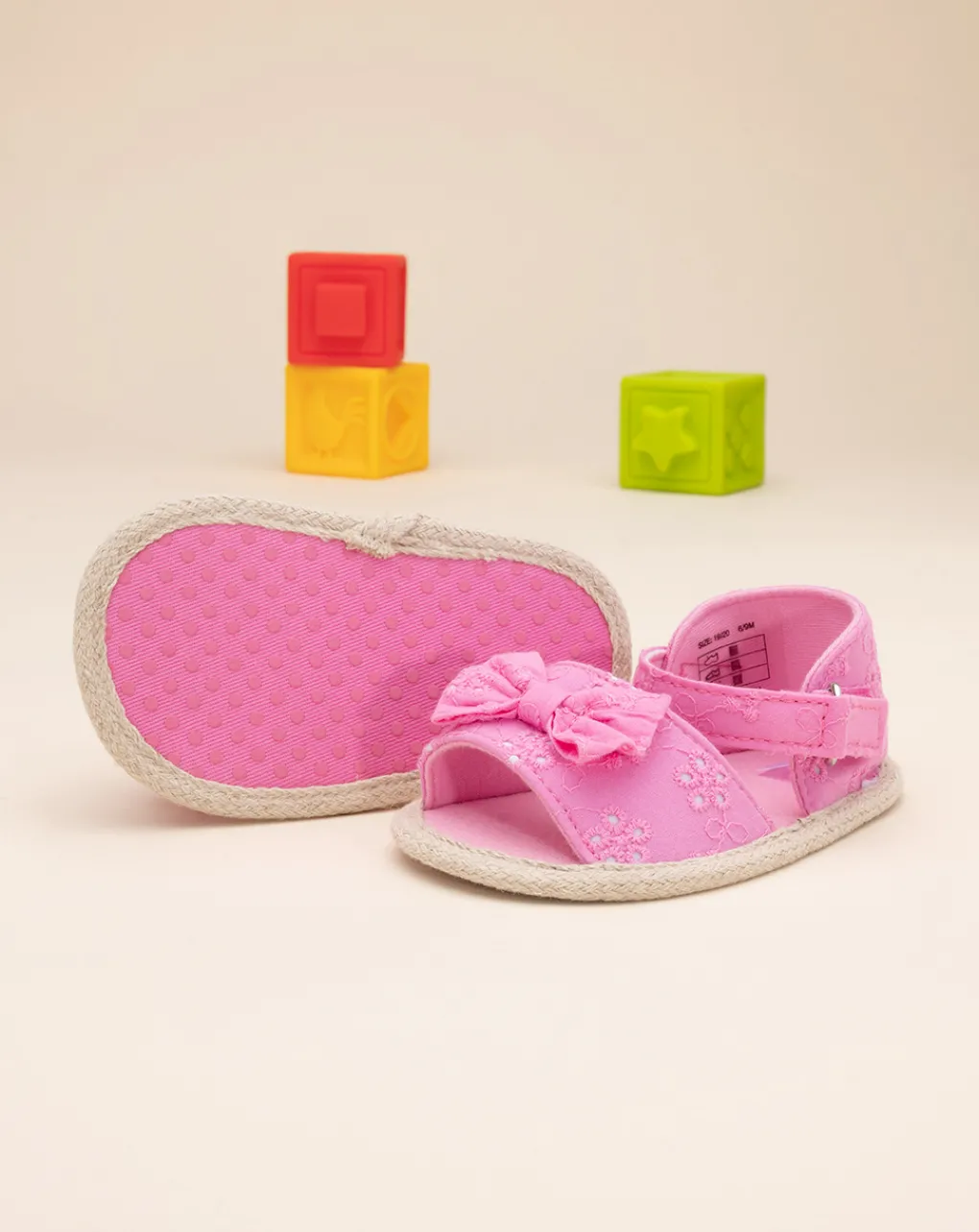 Prenatal Scarpine E Calze-Sandaletti Neonata Rosa