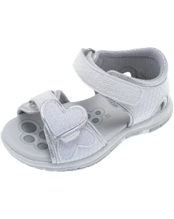 Chicco Scarpe-Sandalo Bimba Frisby Bianco Con Profili Argento