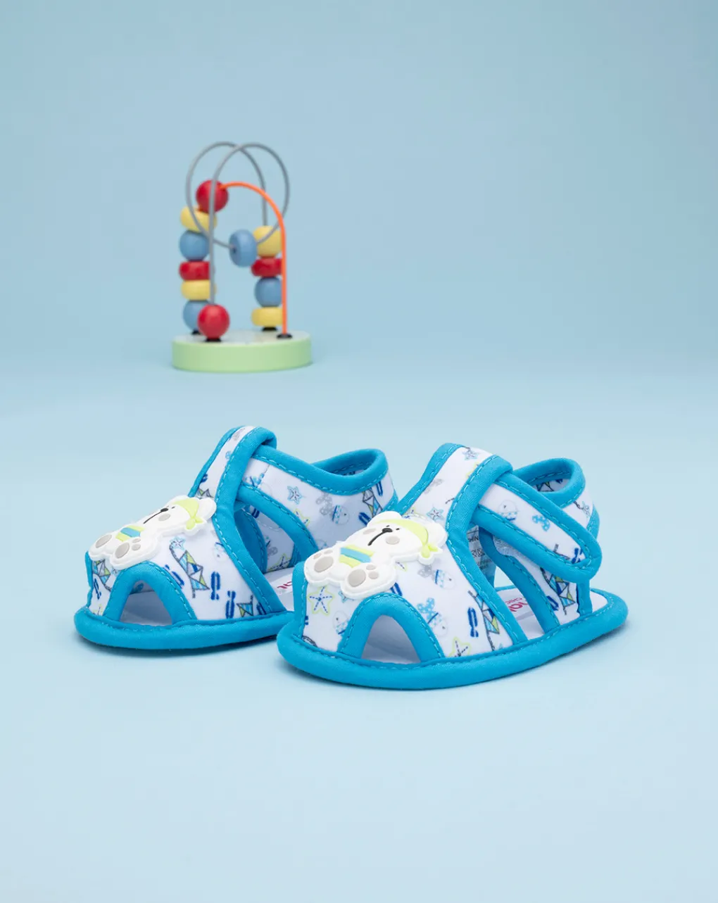 Prenatal Scarpe-Sandalo In Tela Neonato "Orsetti”