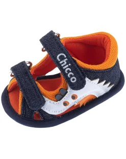 Chicco Scarpine E Calze-Sandalo Oley Jeans Dettagli Orange