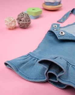 Prenatal Vestiti E Completi-Scamiciato Bimba Denim Soft Blue