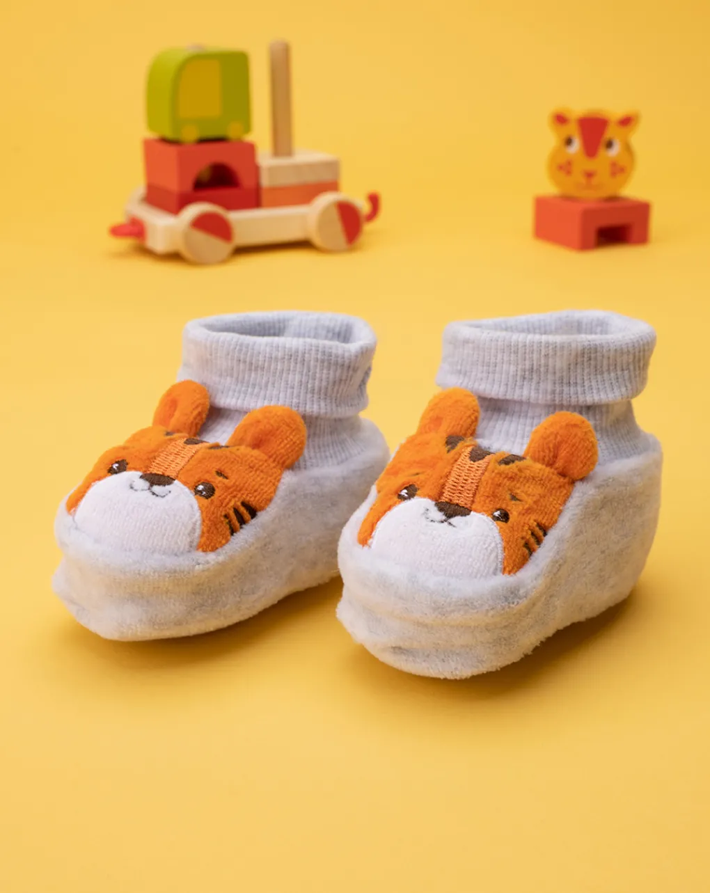 Prenatal Scarpine E Calze-Scarpe Ciniglia "Tigre” Bimbo