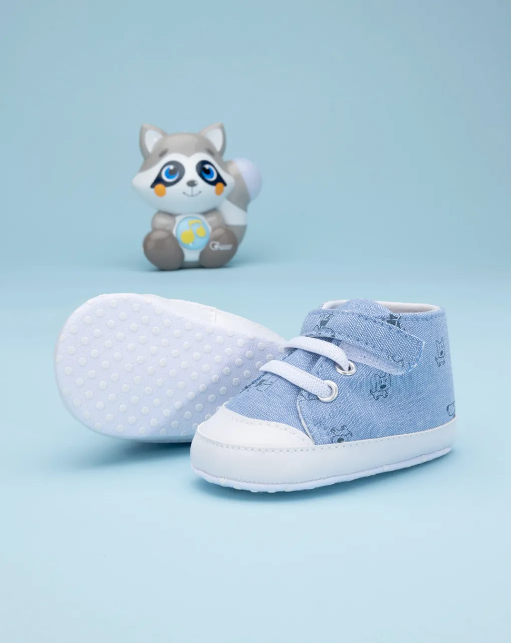Prenatal Scarpine E Calze-Scarpine Neonato In Twill