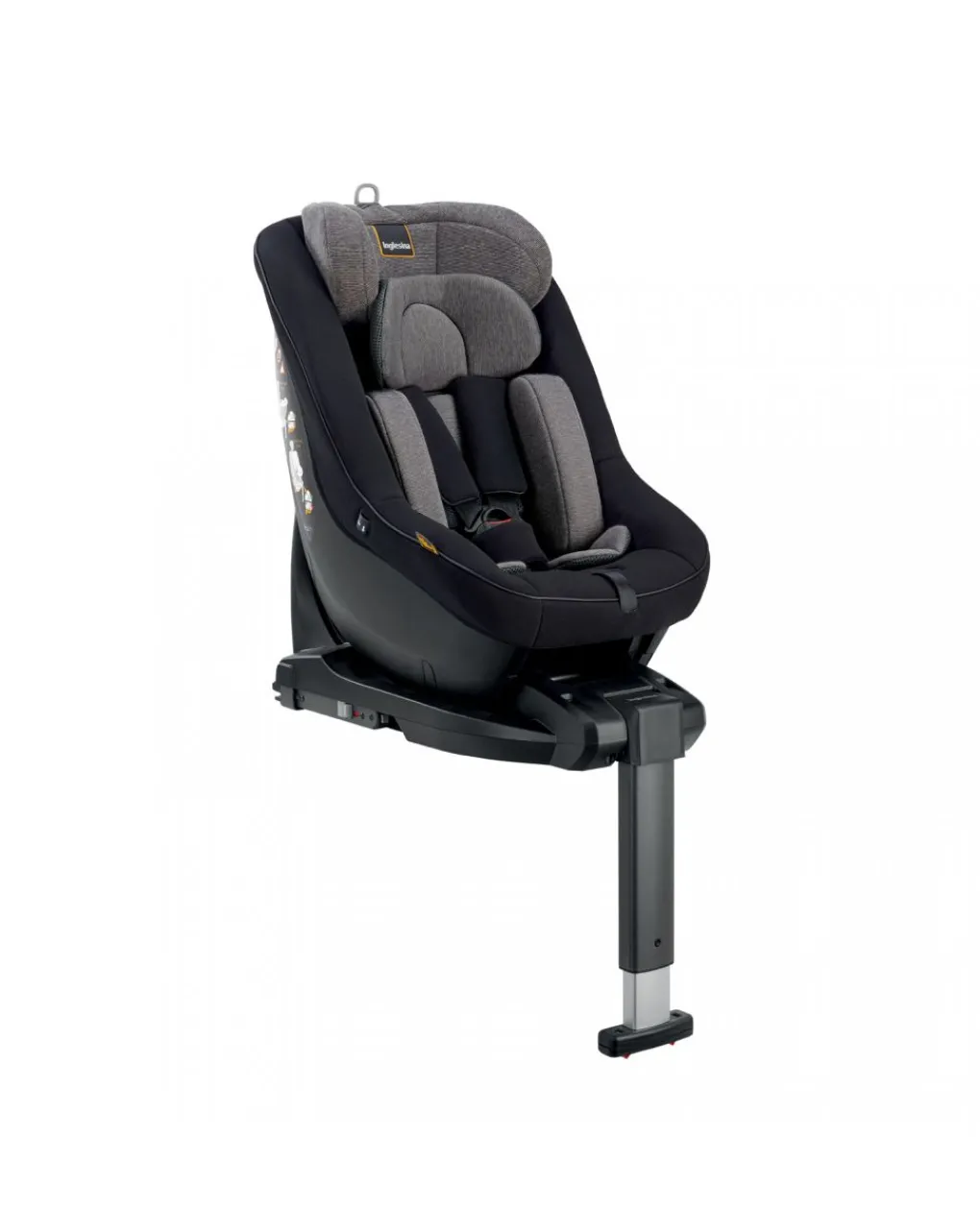 Inglesina Seggiolini I Size-Seggiolino Auto Darwin Next Stage I-Size - Vulcan Black -