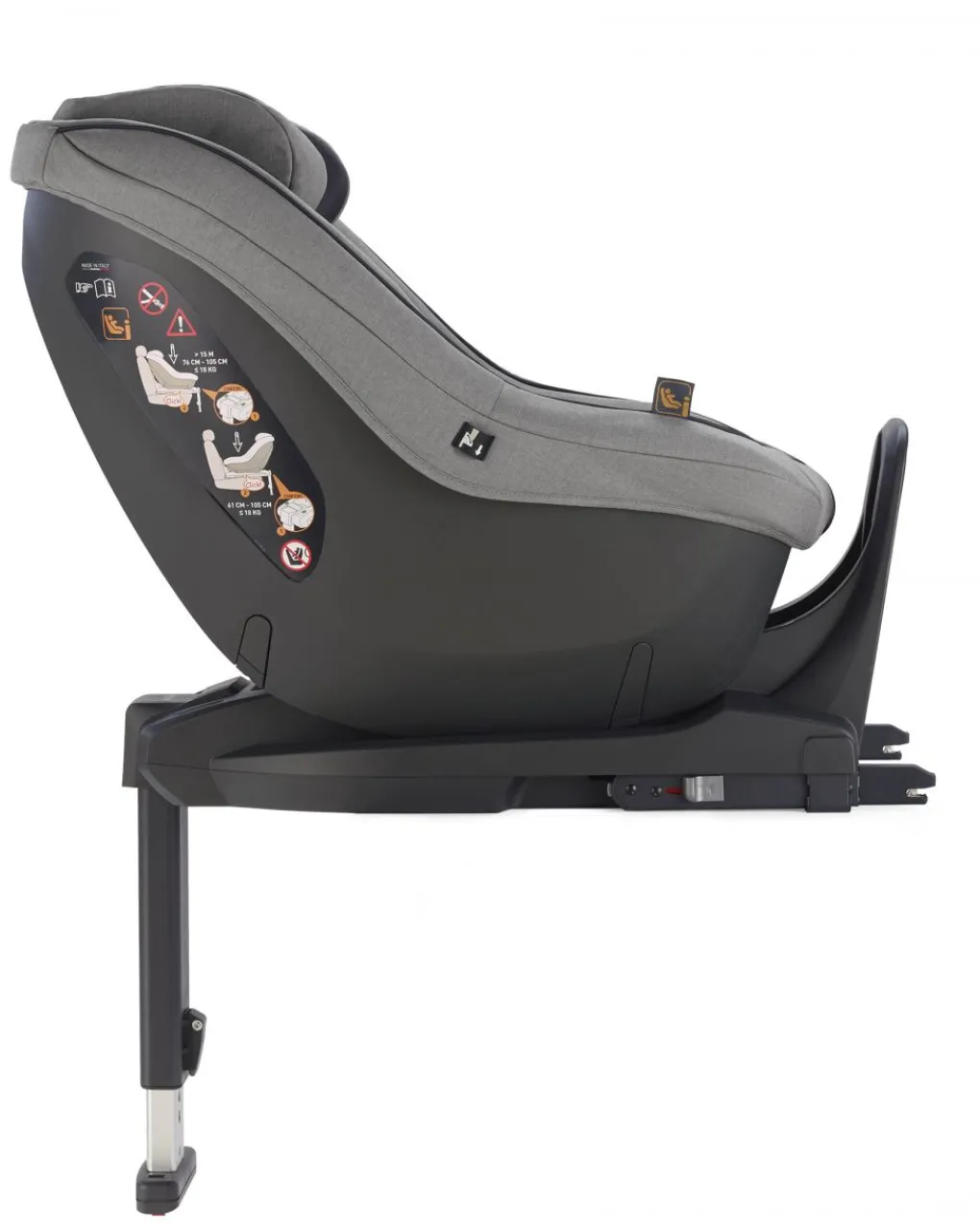 Inglesina Gruppo 18 Kg-Seggiolino Auto Darwin Toddler I-Size Colore Kensington Grey -