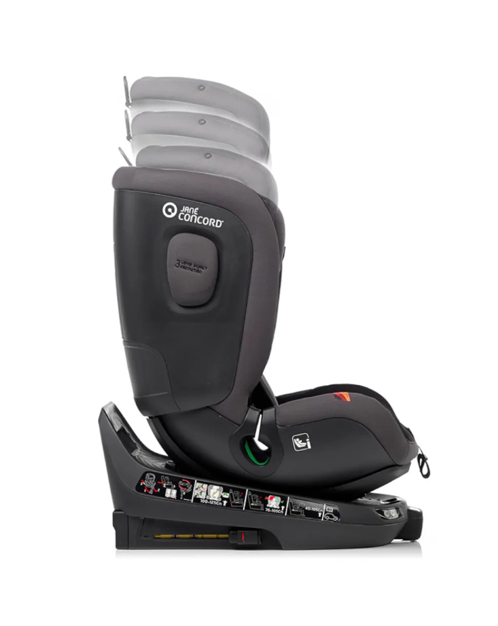 Jane Gruppo 36 Kg-Seggiolino Auto Itourer Mars Grey -